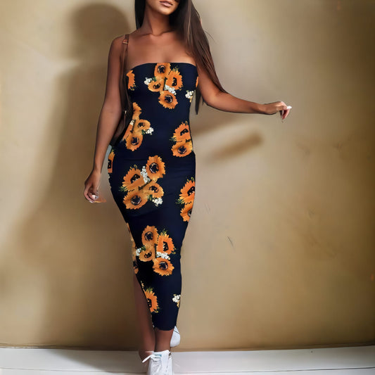 Sunflower boobtube dress