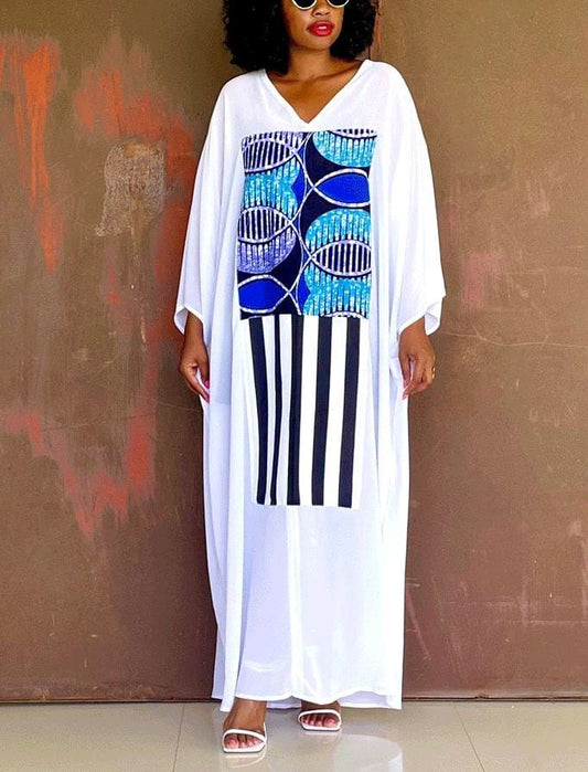 open printed flare shurt dress