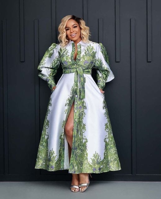 Green Mosaic dress