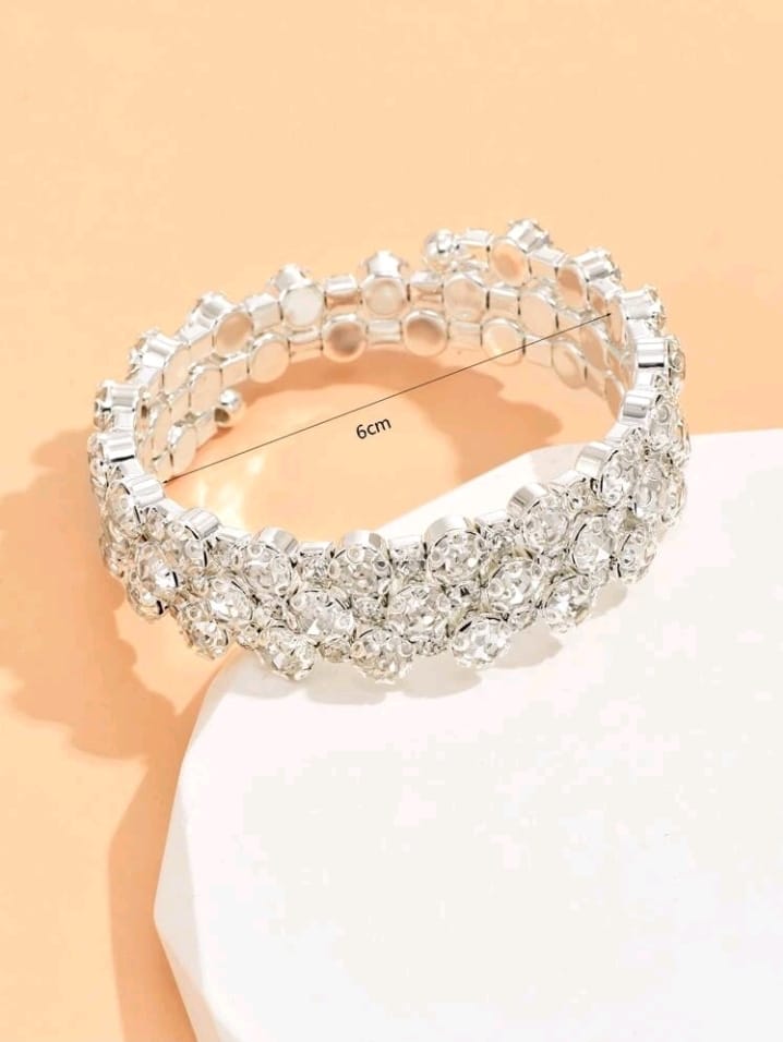 Rhinestone wrap bracelet