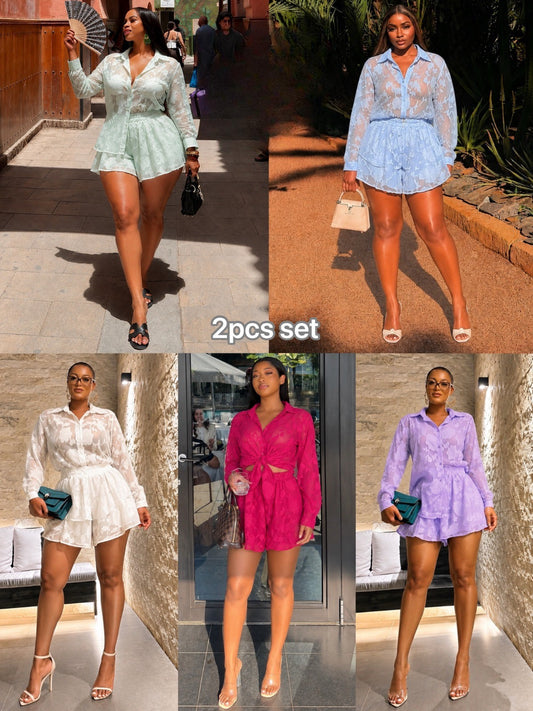 SHORT TWO PIECE SET