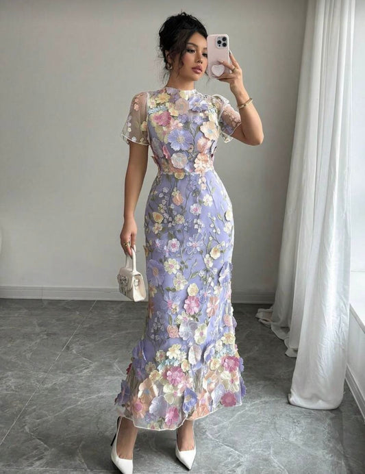 Floral colorful dress