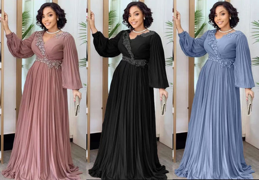 flowy long sleeves dress