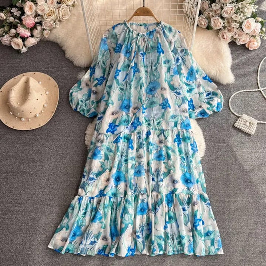 floral tier dress