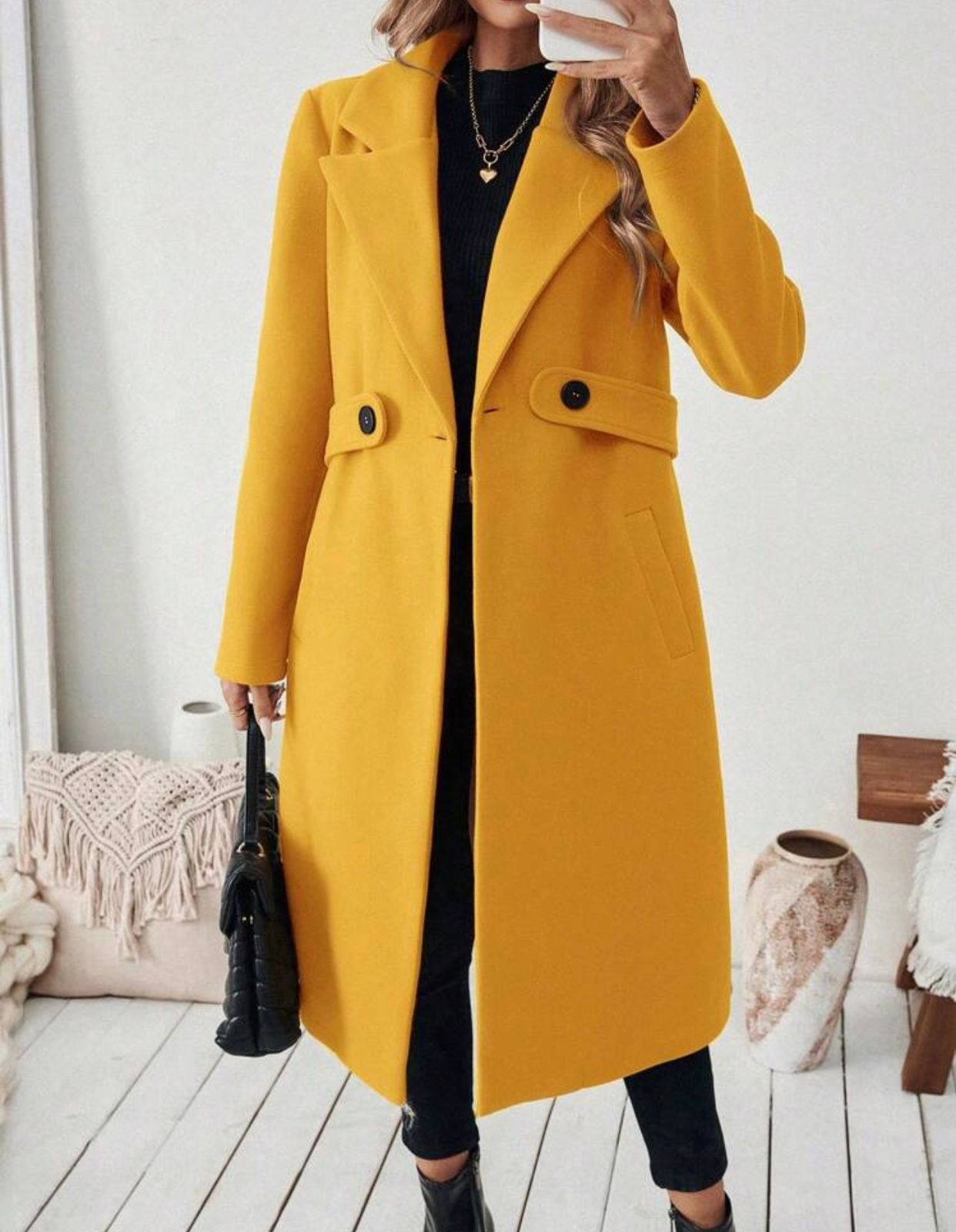 formal trench coat with belt