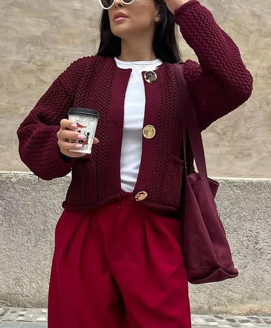 knit round neck jersey
