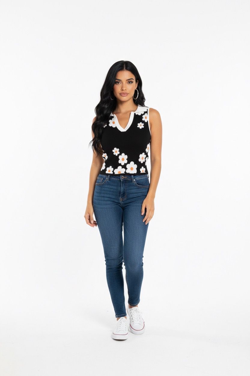 Crop knit top