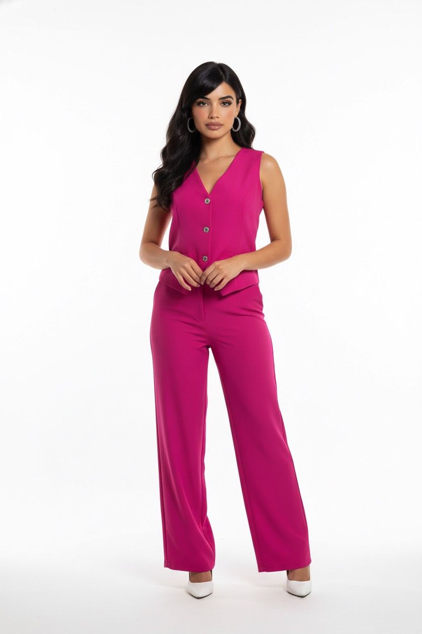 short sleeves coat and pants set