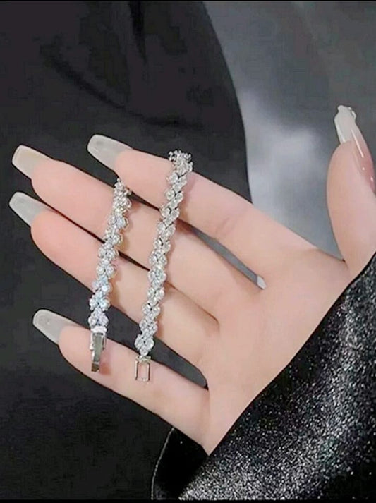 Bright silver sterling bracelet
