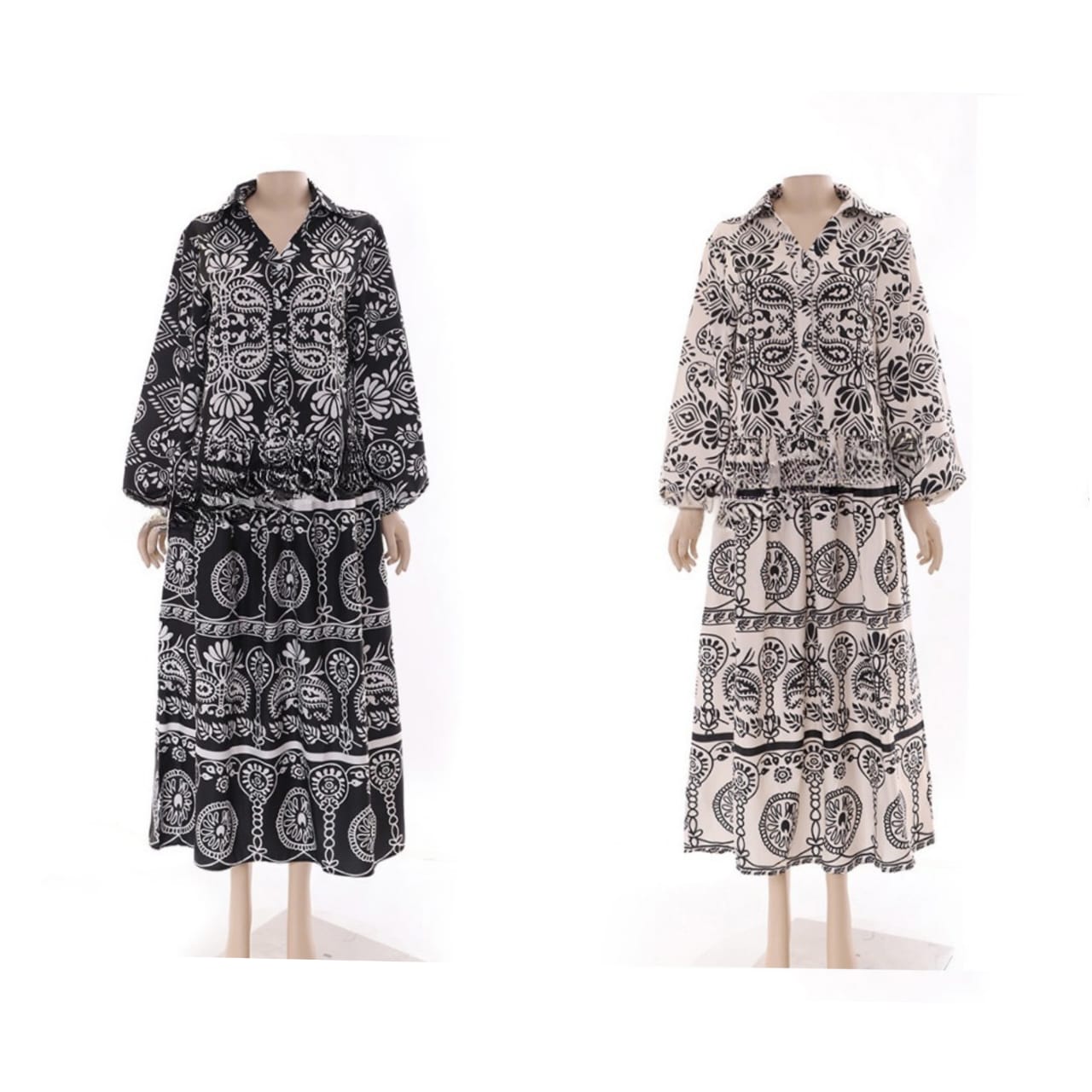 Mosaic printed dress