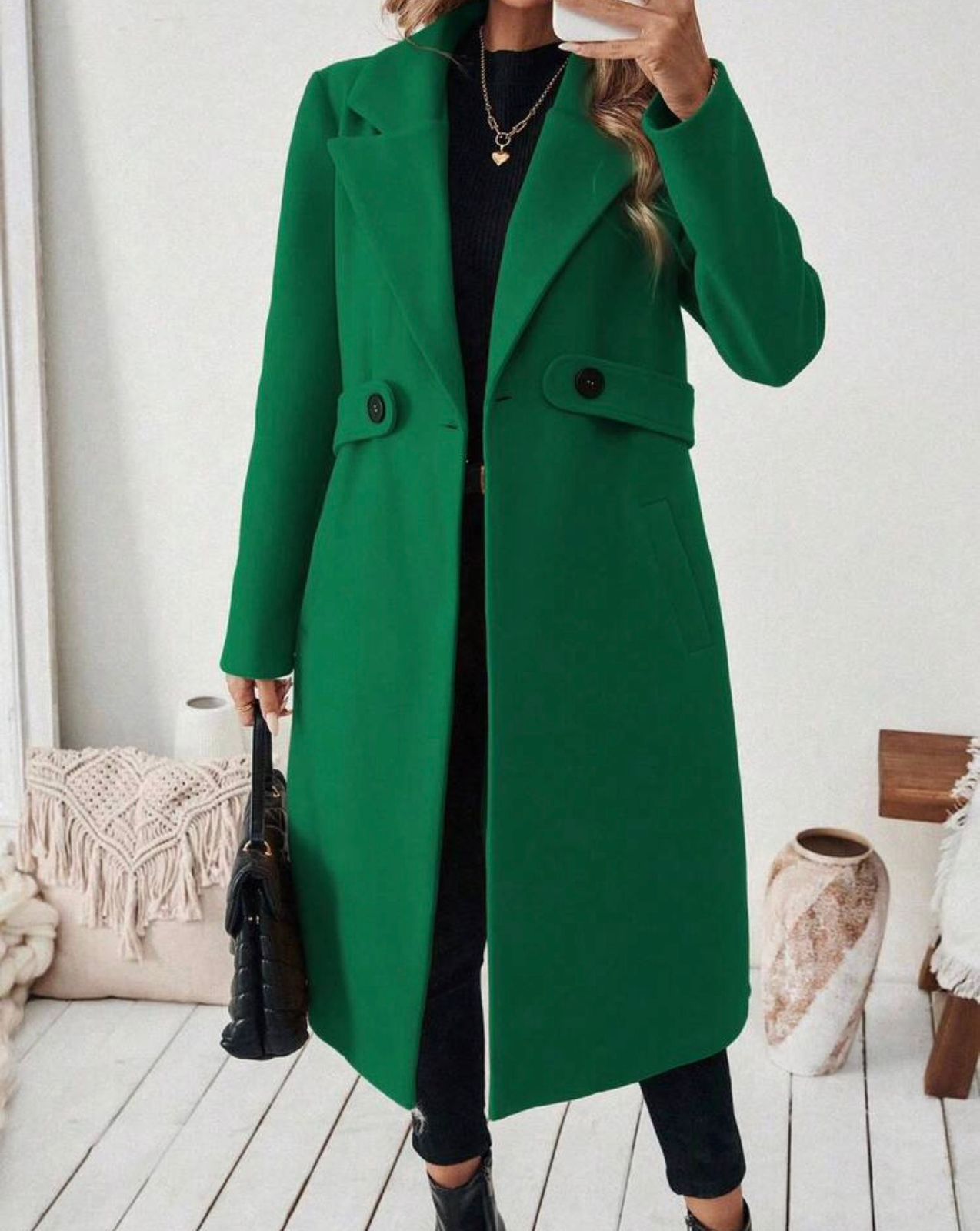 formal trench coat with belt