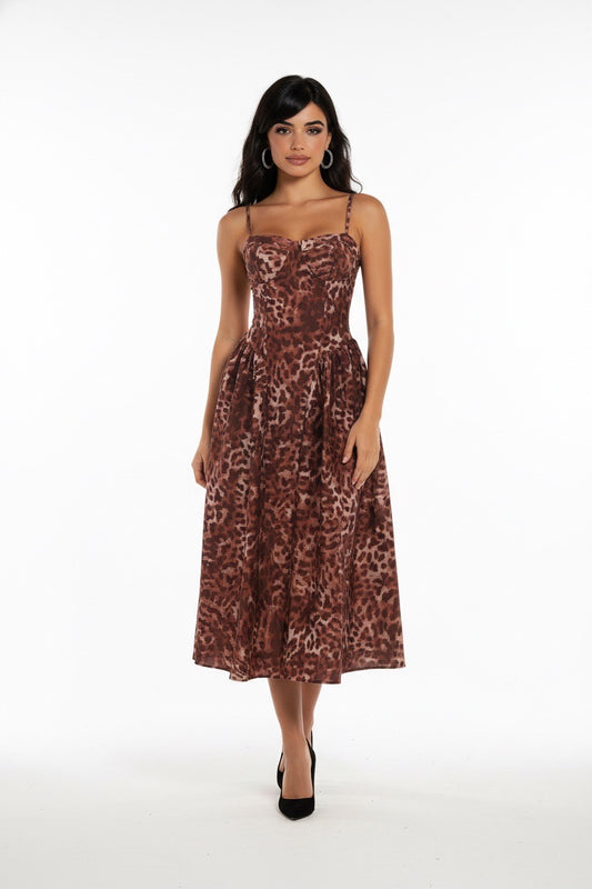 leopard print dress