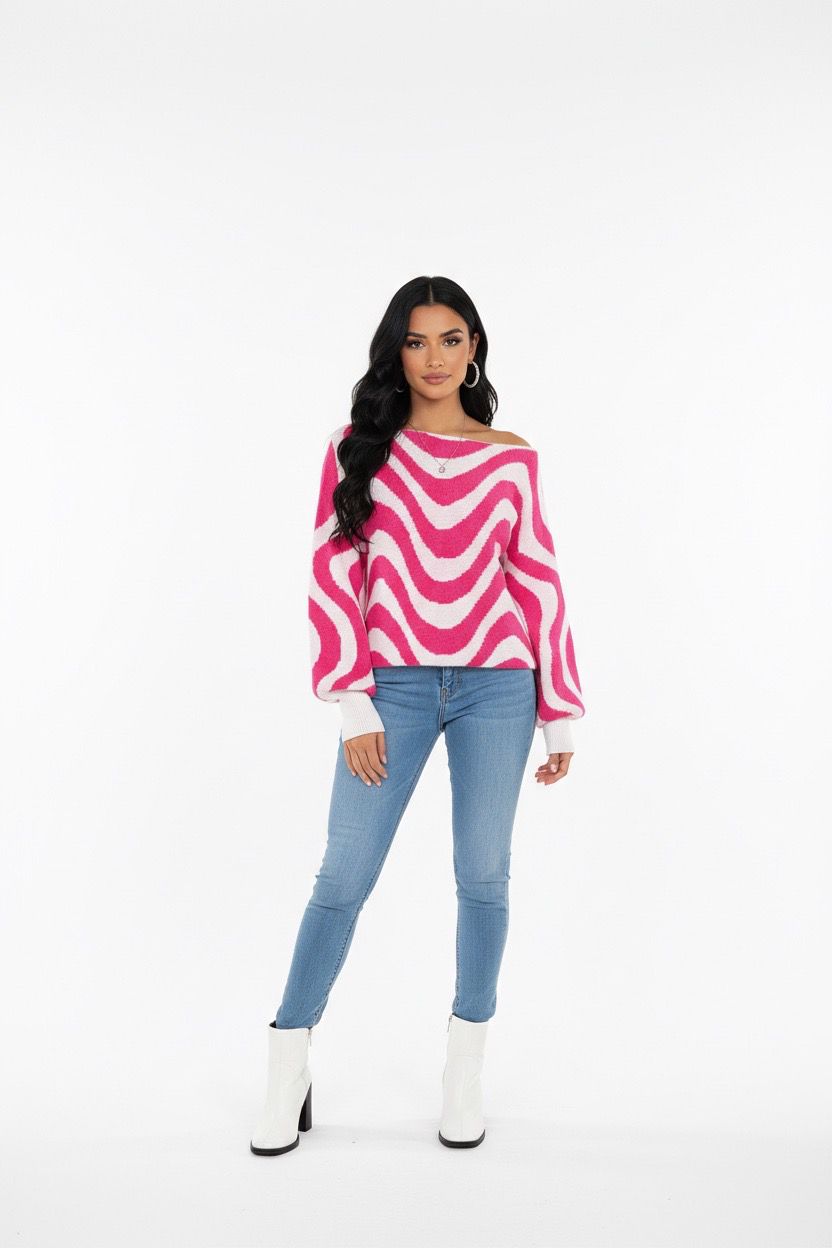 wave knit top
