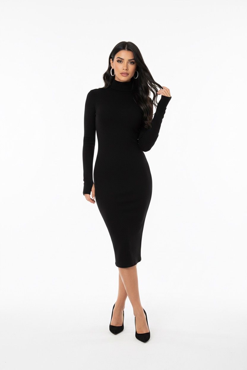 warm long sleeve dress