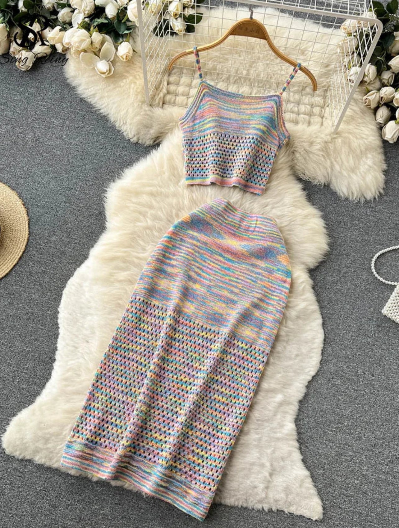 Woollen Knit two piece