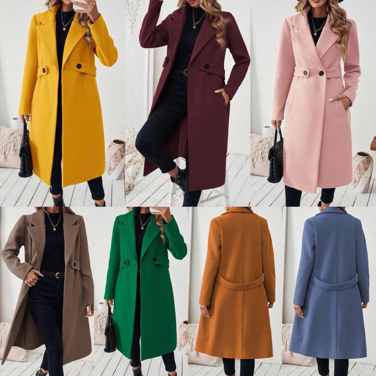 formal trench coat with belt