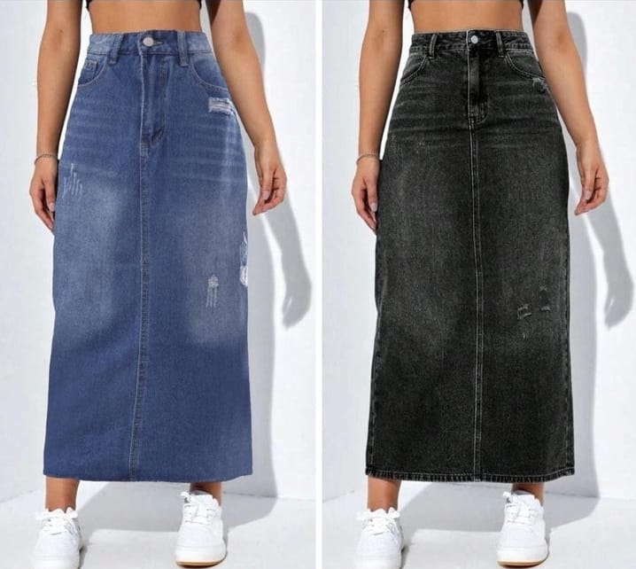 Denim skirts