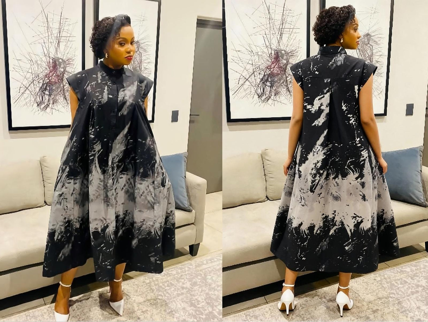 Button down shirt dress