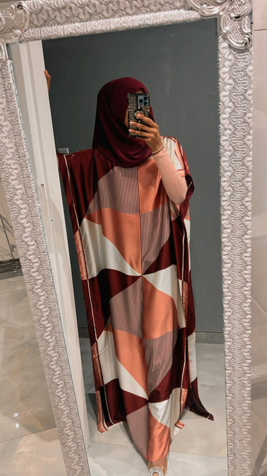 mink plum kaftan