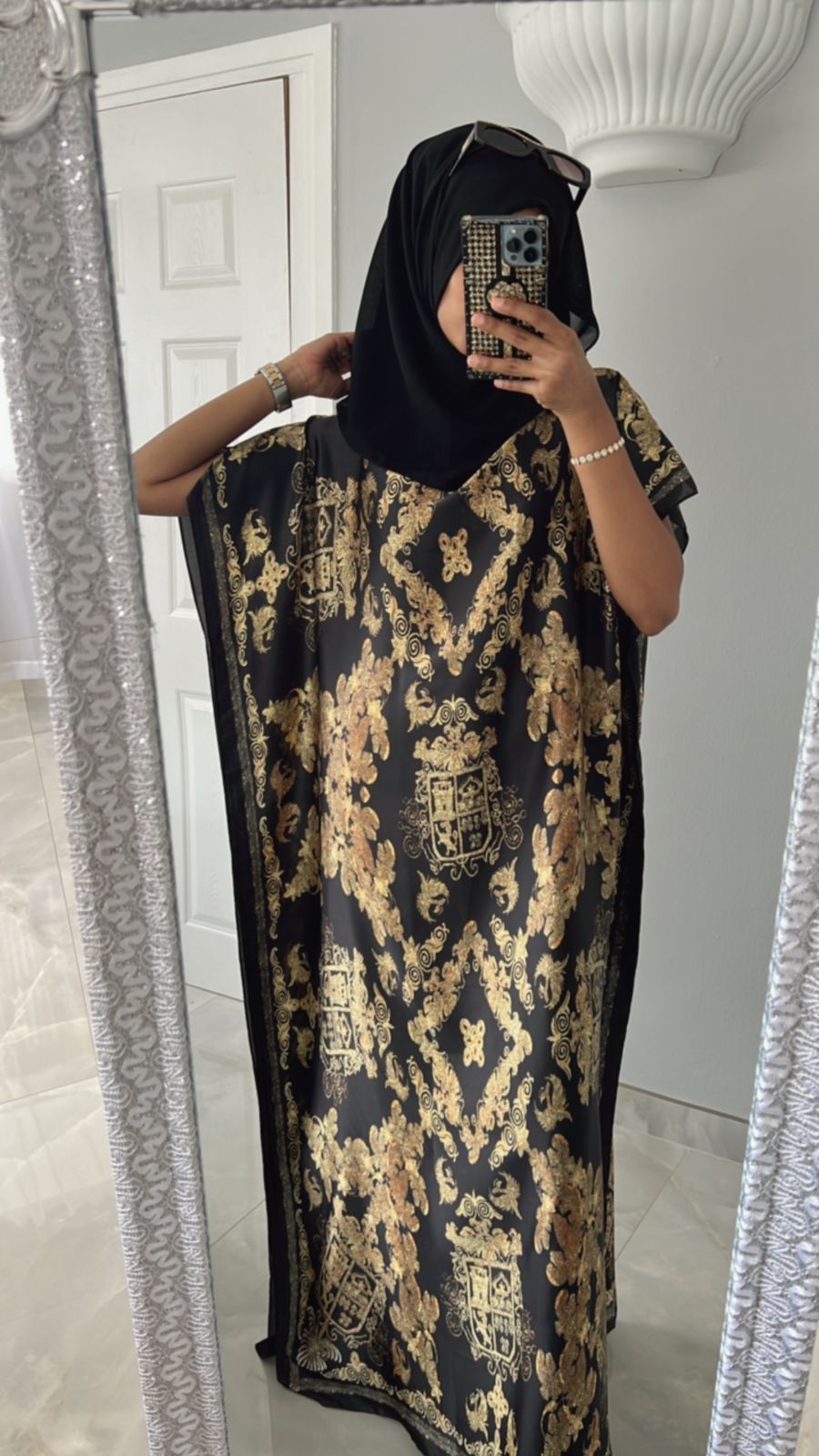 Black gold kaftan