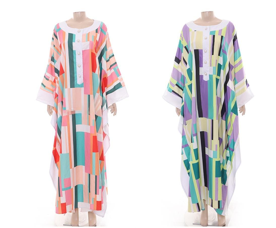 Multi colour kaftan