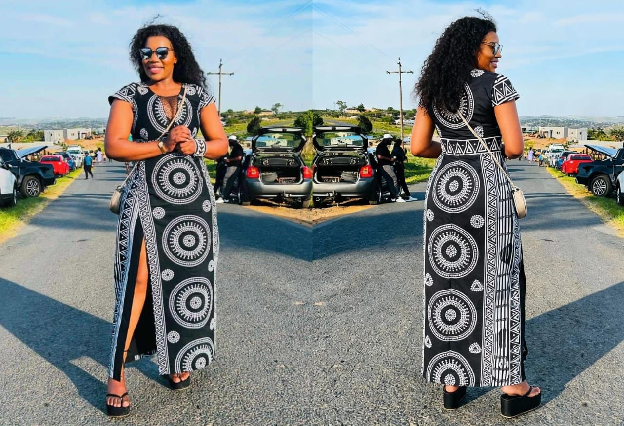 strong material side slit dress