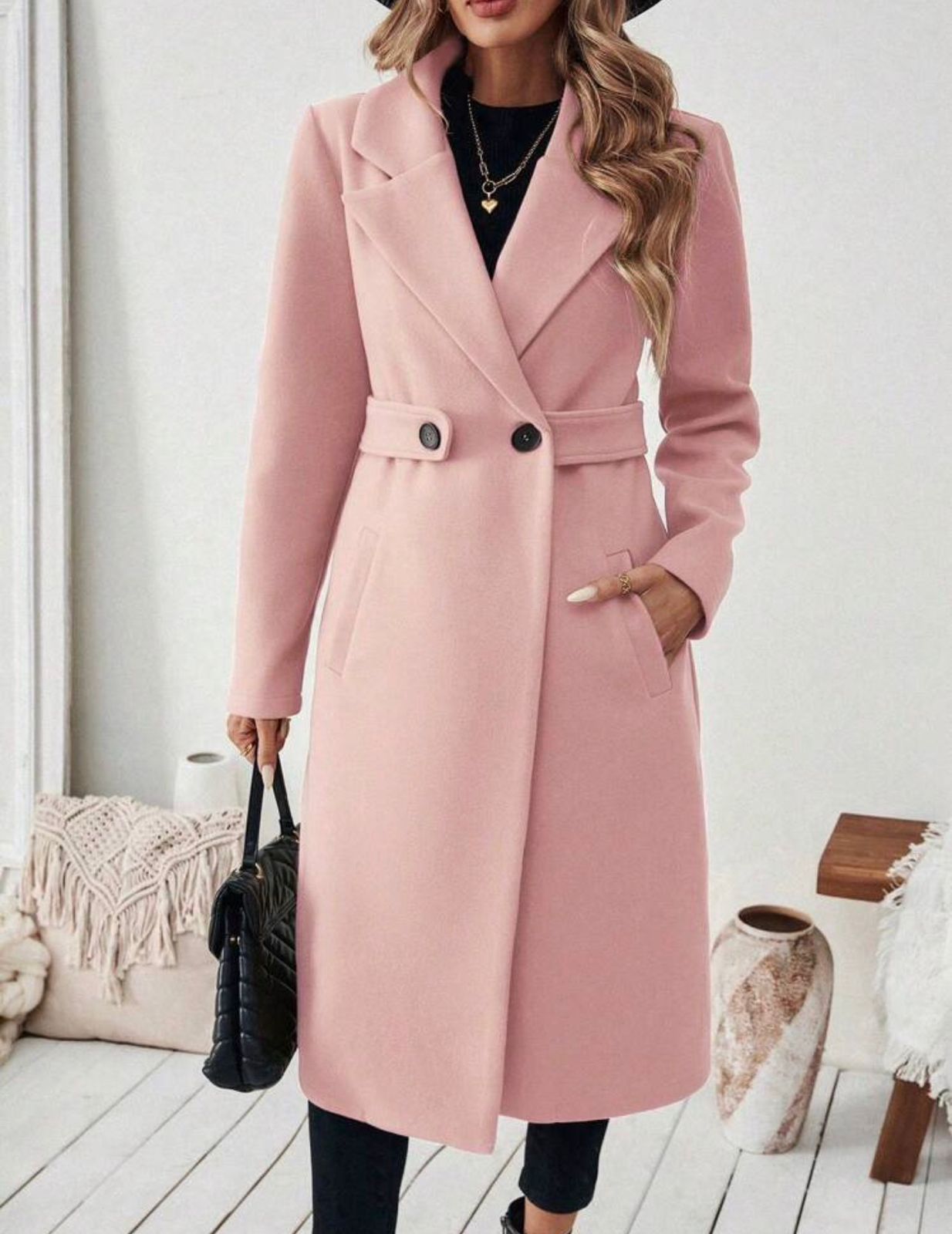 formal trench coat with belt