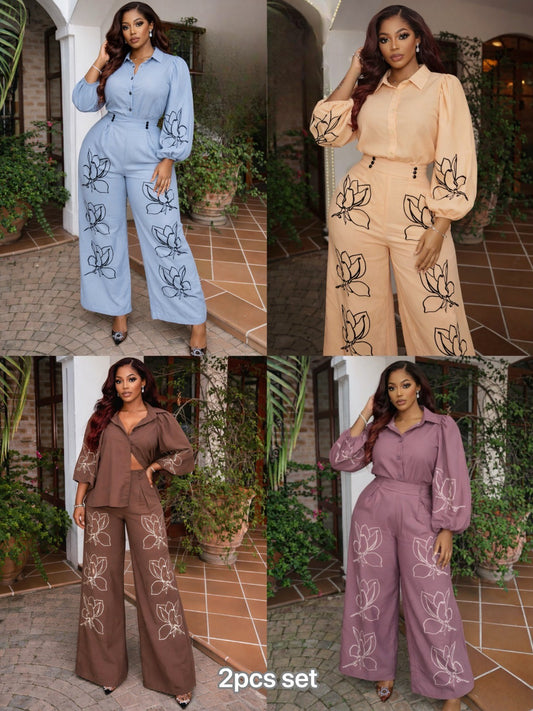 Printed two piece set
