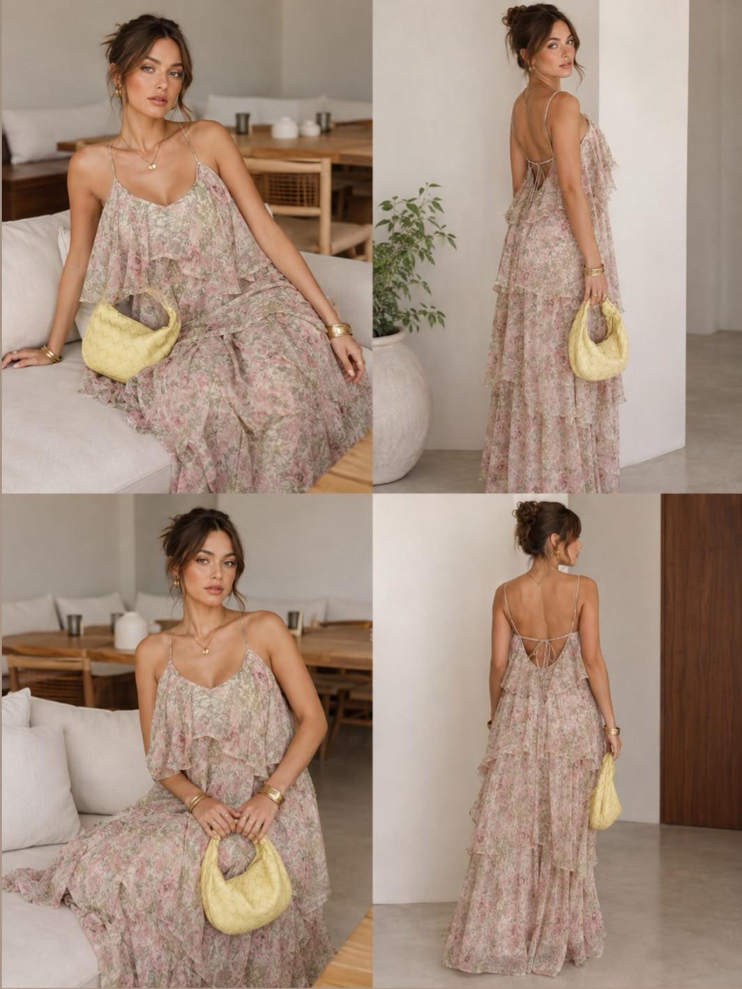 flowy floral dress