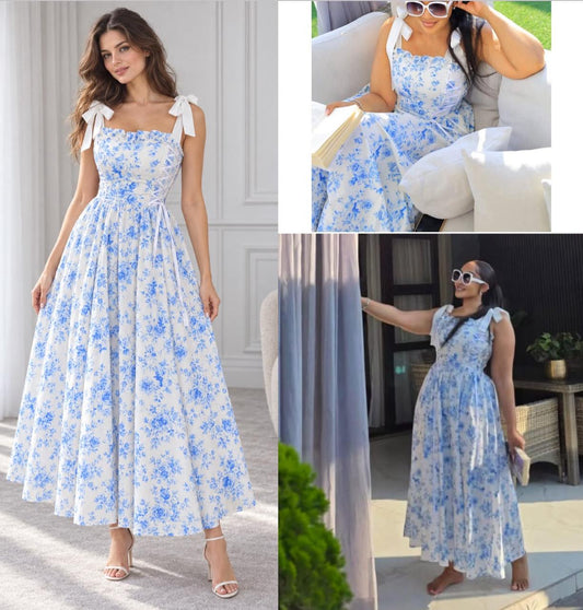FLARE FLORAL DRESS