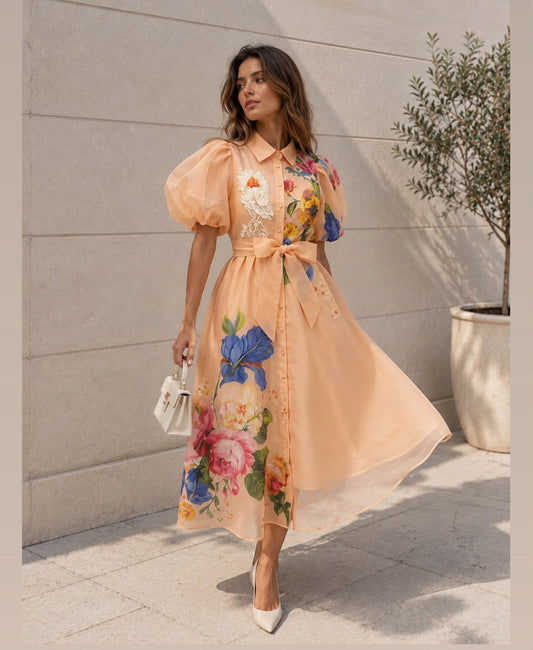FLORAL FLARE DRESS