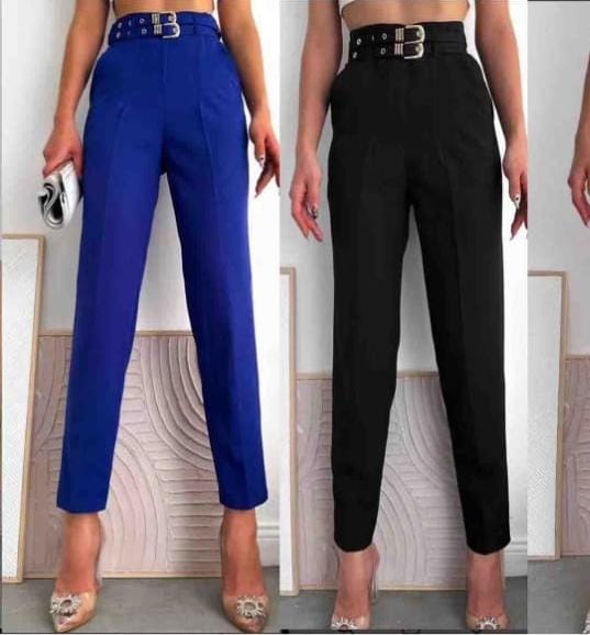 Double belt pants