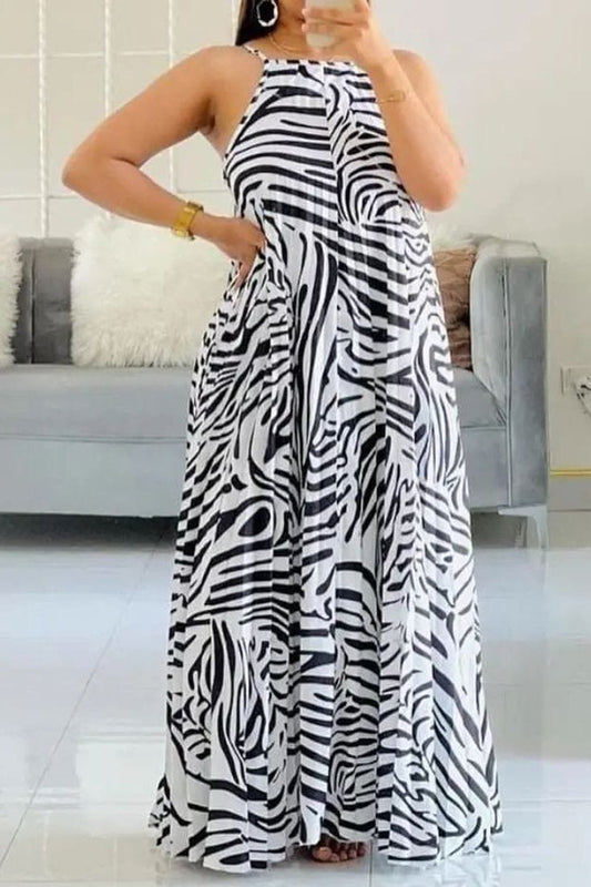 Zebra strap dress