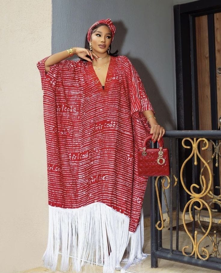 Maxi Tassel Poncho dress