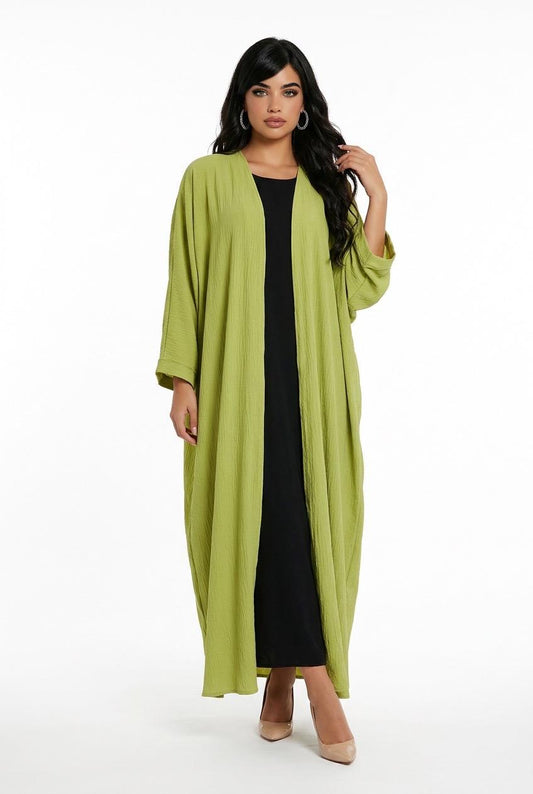 Elegant solid color kaftan dress