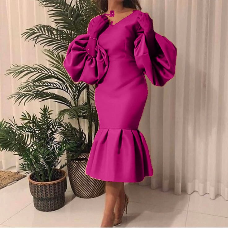 Puff Balloon sleeves dress