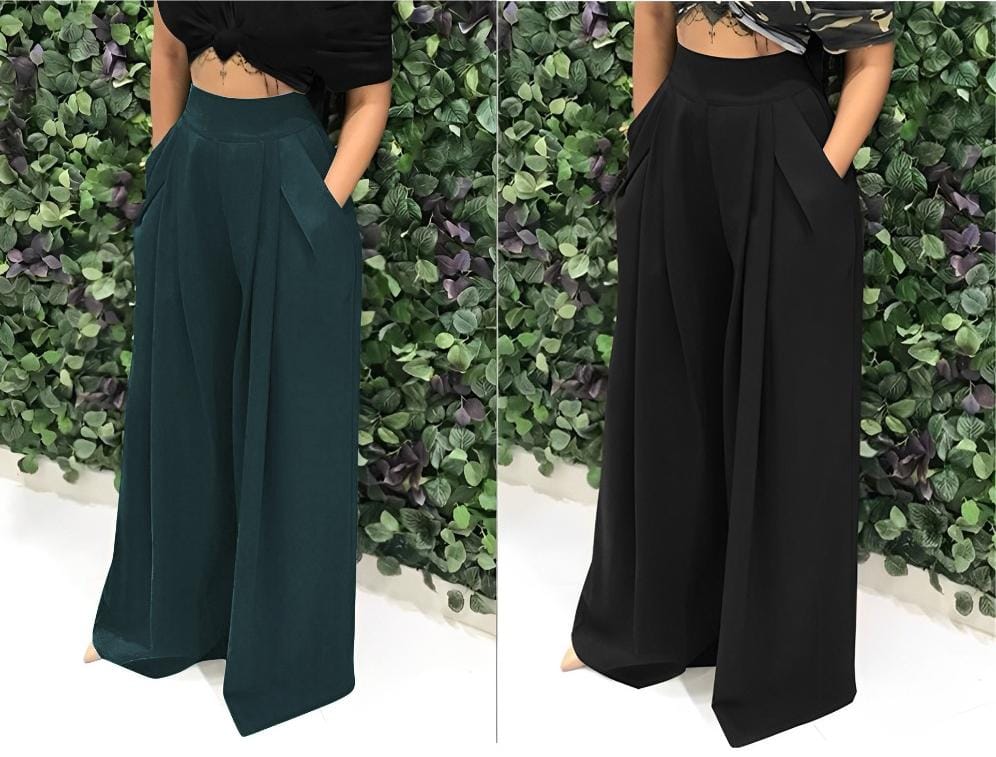 Wide Leg Open Pants