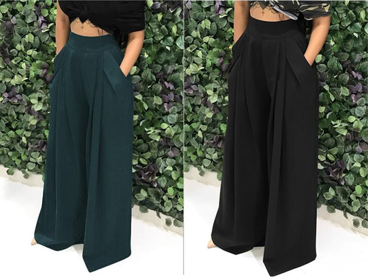 Wide Leg Open Pants