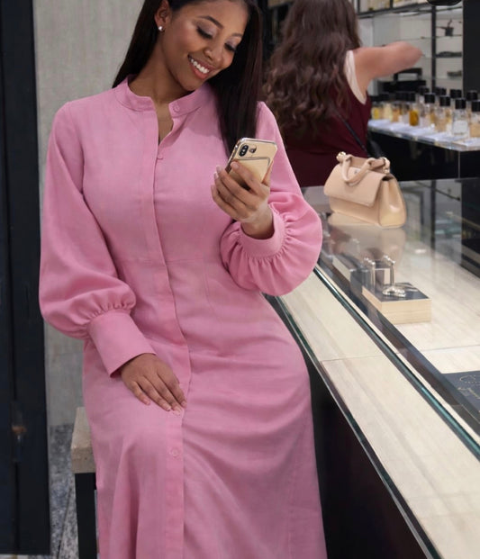 Long sleeves shirt dress