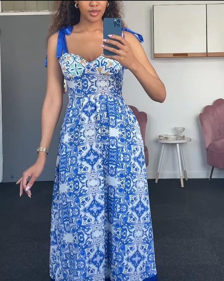 Mosaic full length dress