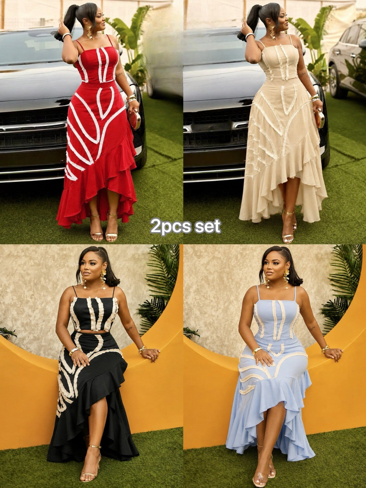 CRISSCROSS TWO PIECE SET