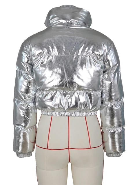 Shiny lightweight bomber jacket