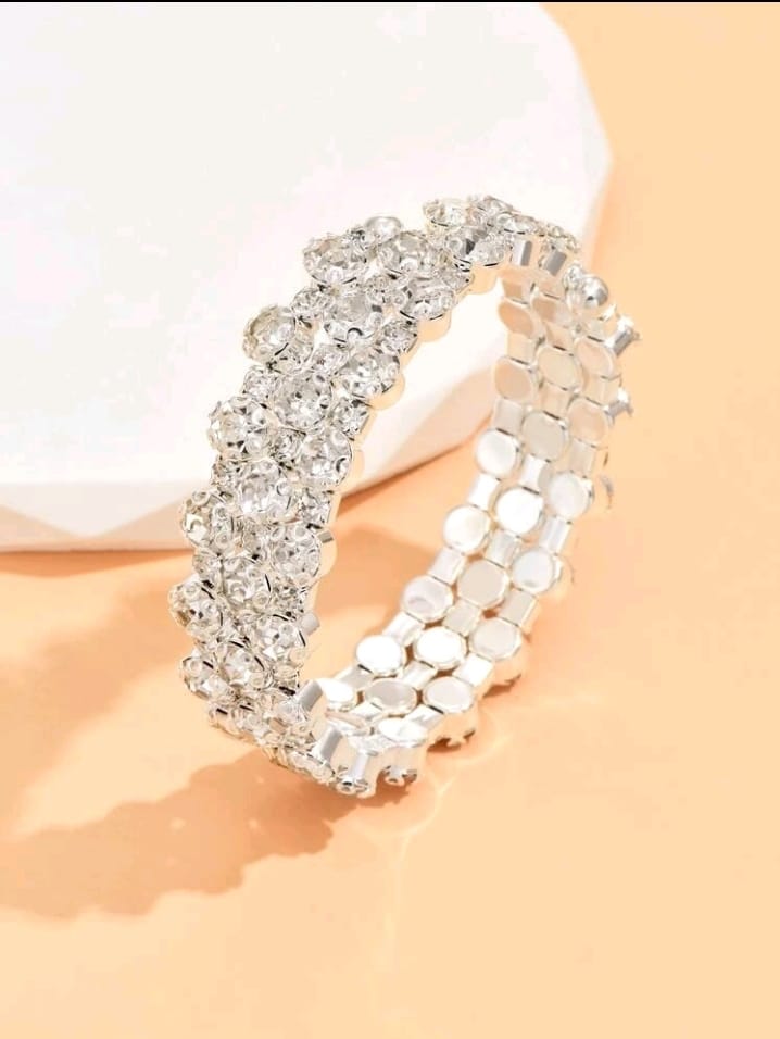 Rhinestone wrap bracelet