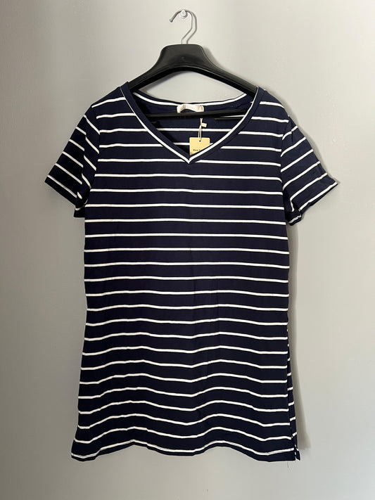 stripe loose fit tee