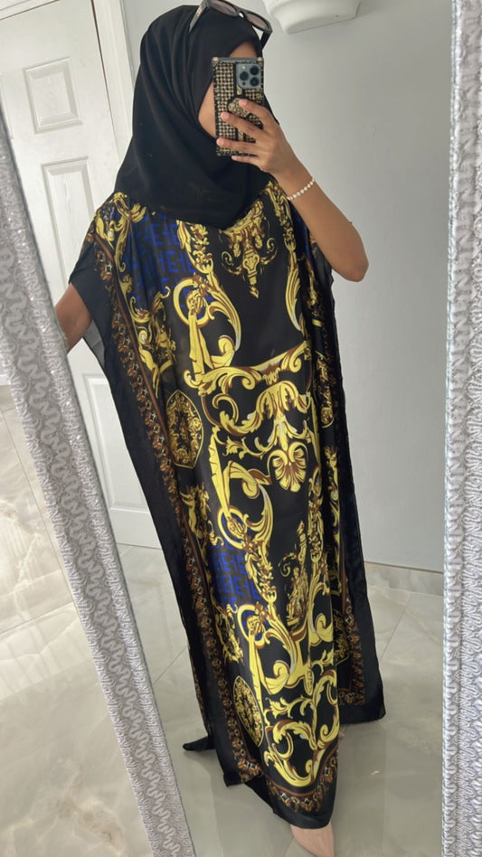 Black yellow blue vesc insp kaftan