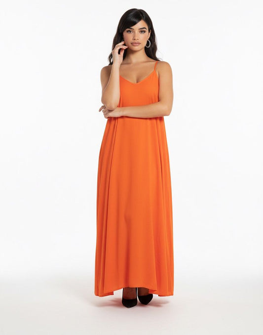 flare summer dress with pocket