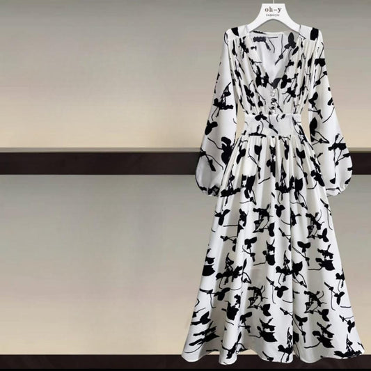 Chrome print dress