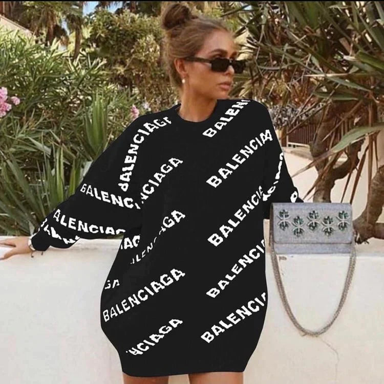 Balenciaga sweater dresses sales