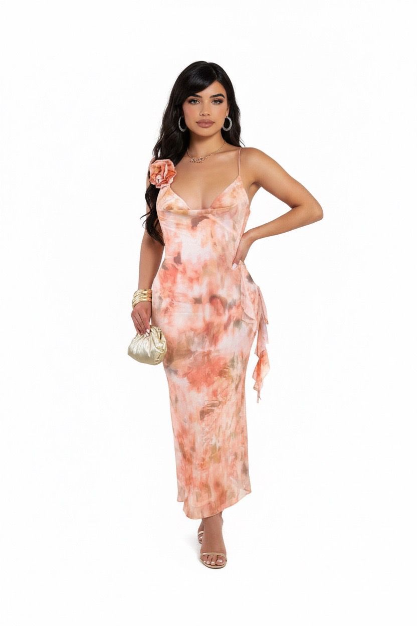floral open dress
