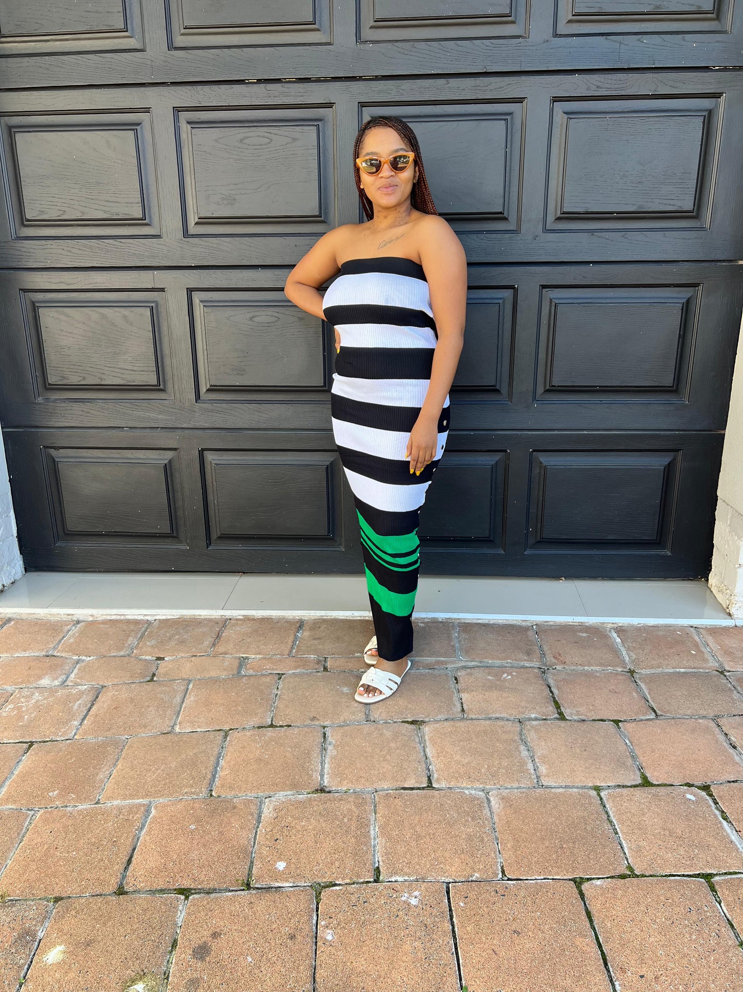 broad stripe bodycon
